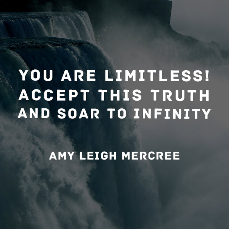 You are limitless accept this truth and soar to infinity