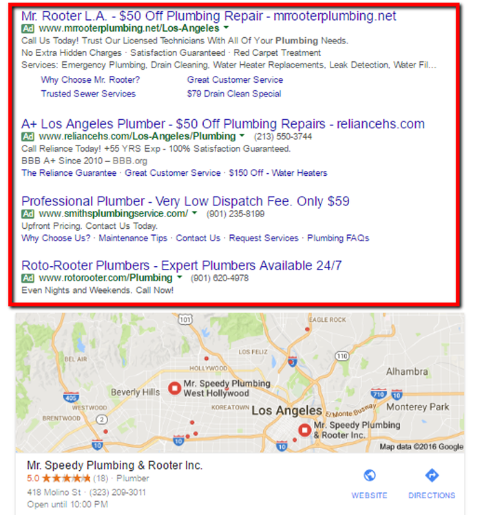 google local search engine capture
