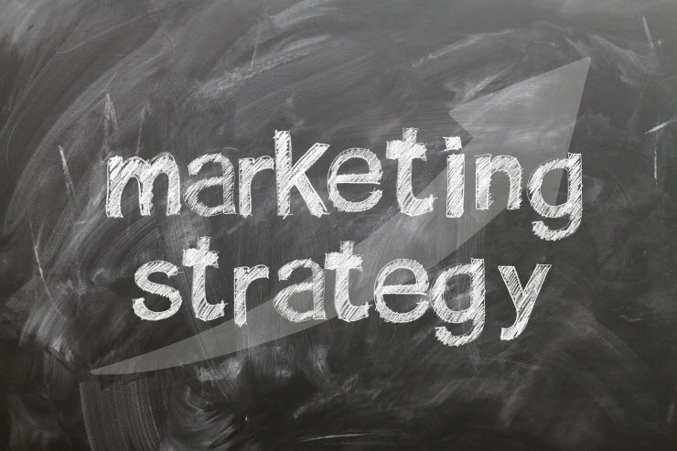 Market Research & Defining Your Target Audience-Marketing strategy written with chalk