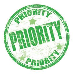 green priority stamp